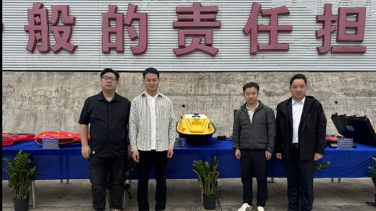 A group of men standing in front of a signAI-generated content may be incorrect.