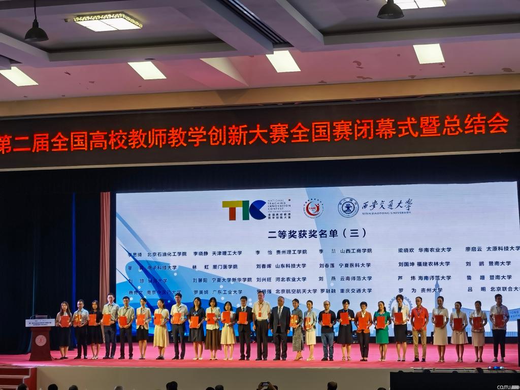 第二届全国高校教师教学创新大赛落下帷幕：我校教师团队荣获全国二、三等奖